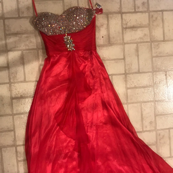 Lenz Melon Strapless Gown- NWT - Picture 2 of 8